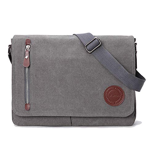 Canvas Messenger Bag 13.5" Laptop Bags (Coffee) H91734