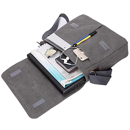Canvas Messenger Bag 13.5" Laptop Bags (Coffee) H91734