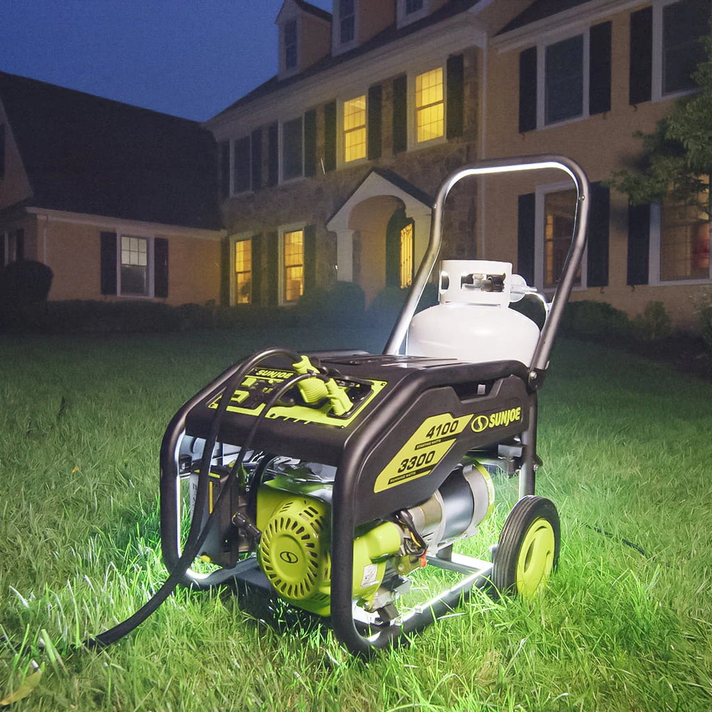4100-Watt Portable Propane Generator with Cover D8671