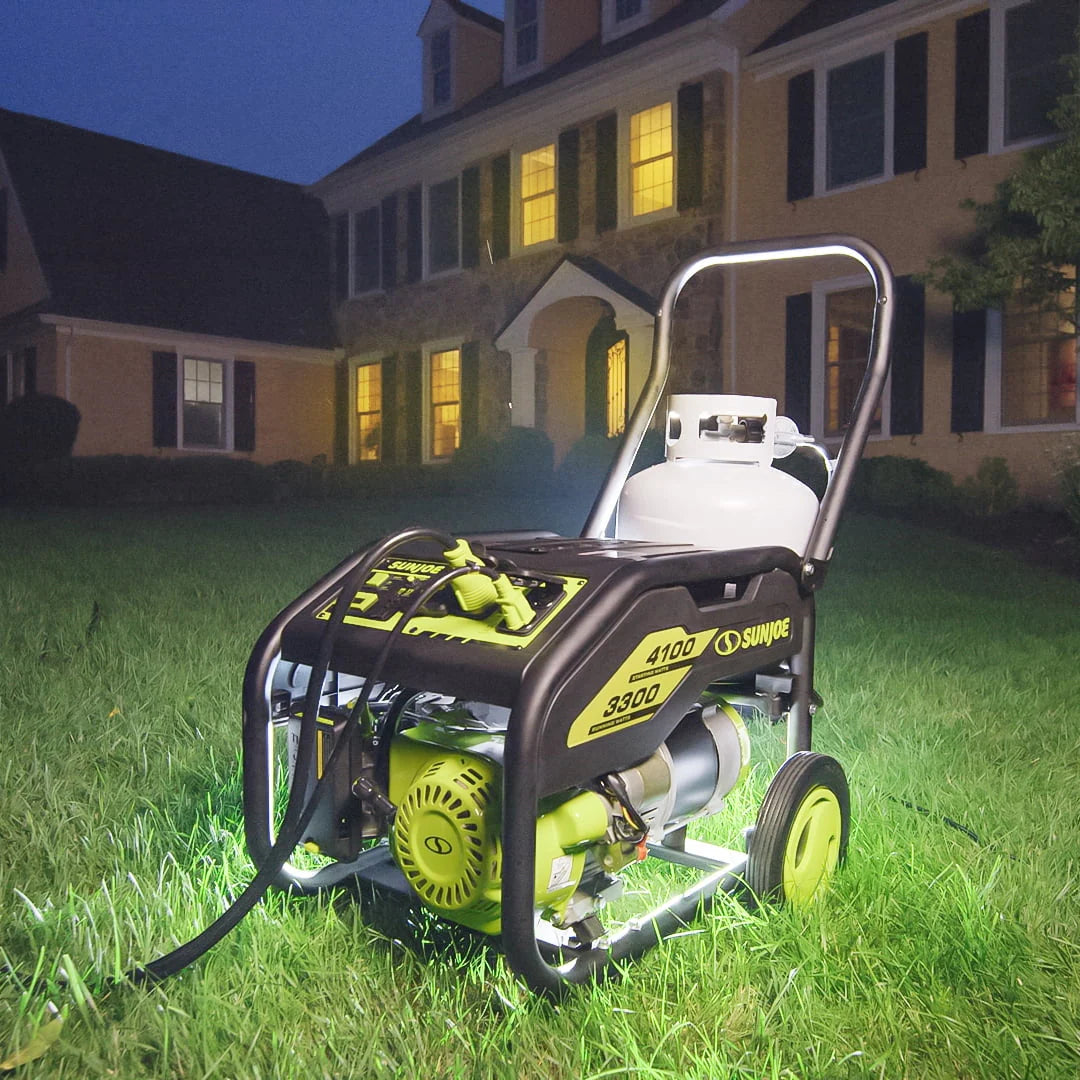 4100-Watt Portable Propane Generator with Cover D8671