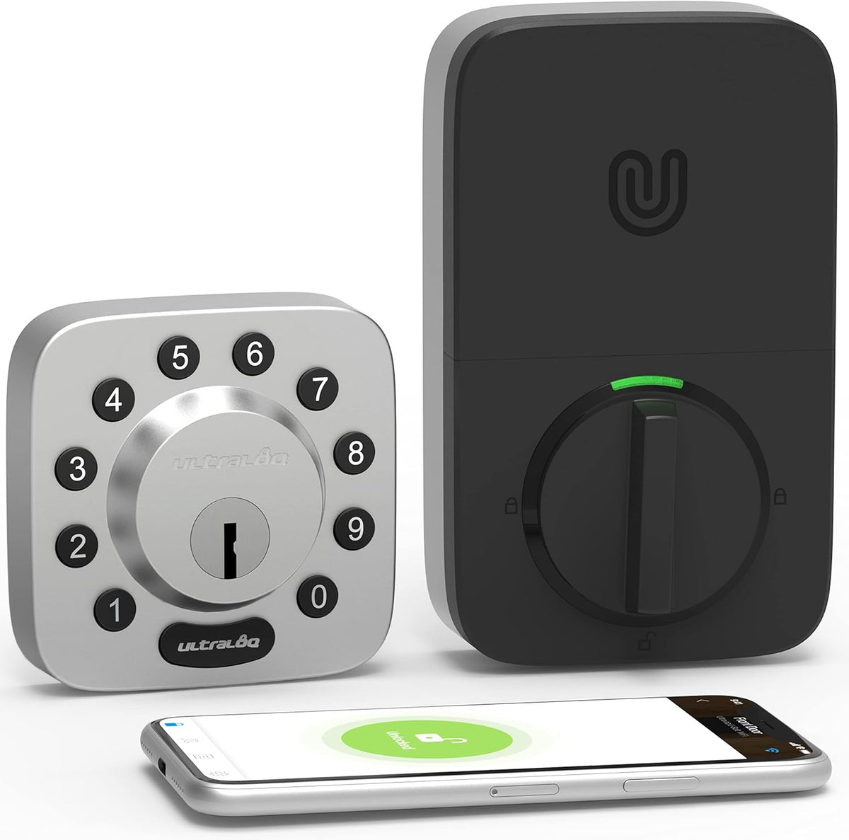 Smart Door Lock with WiFi, Bluetooth and Keypad, Satin Nickel K750