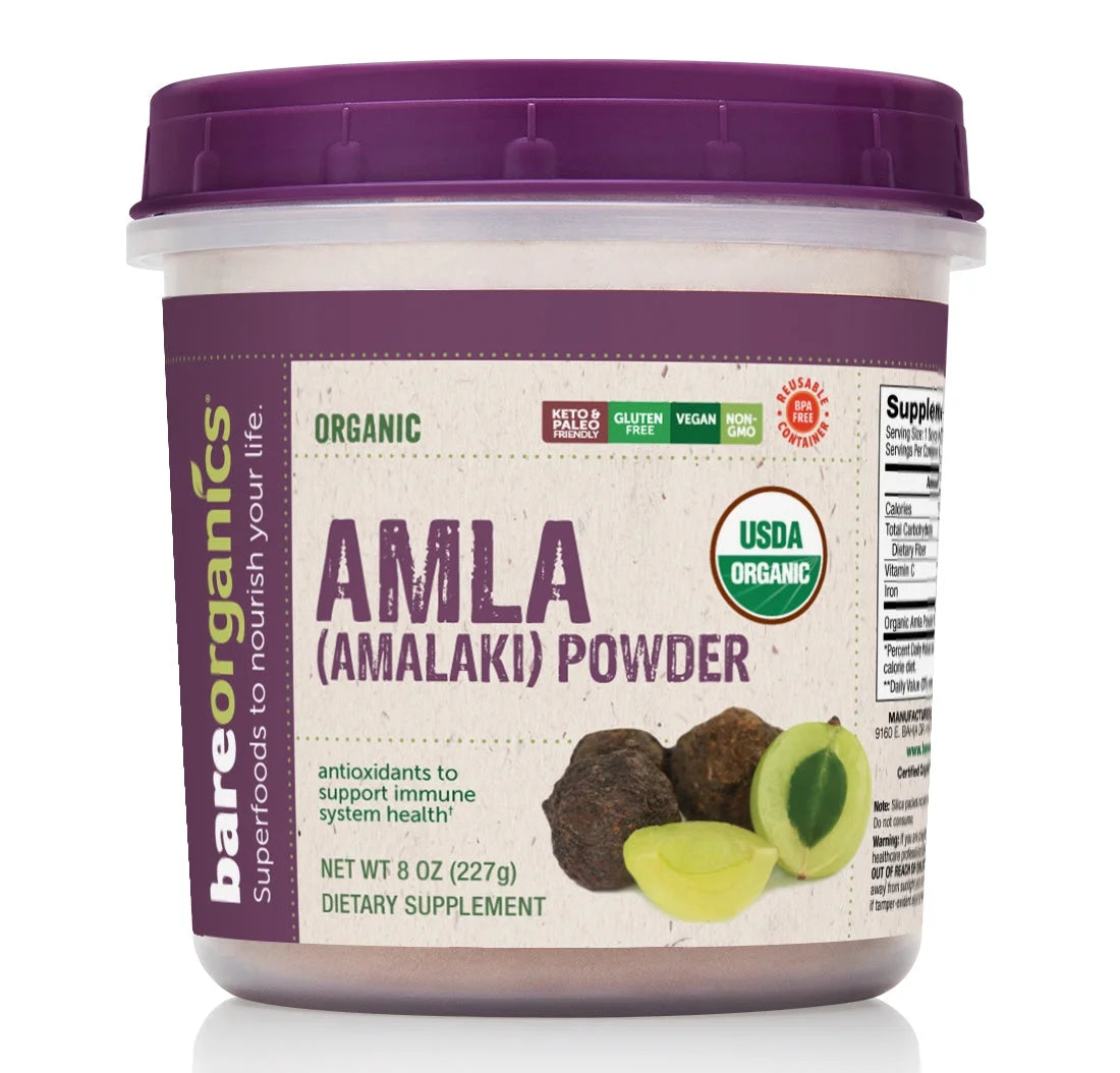 Amla, Indian Gooseberry & Superfood Powder, Dietary Supplement, 8 Oz R6326