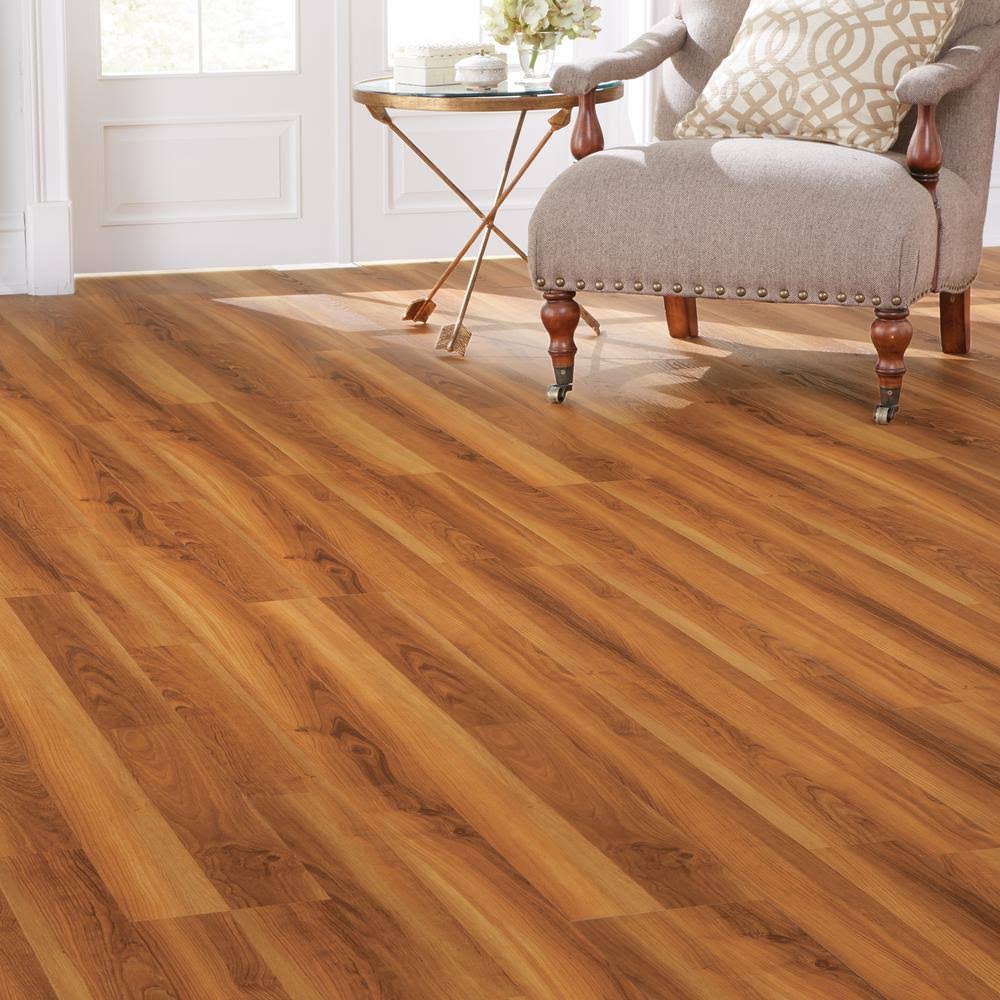 Warm Cherry Luxury Vinyl Plank Flooring (24.74 Sq. ft. / CASE) S217198