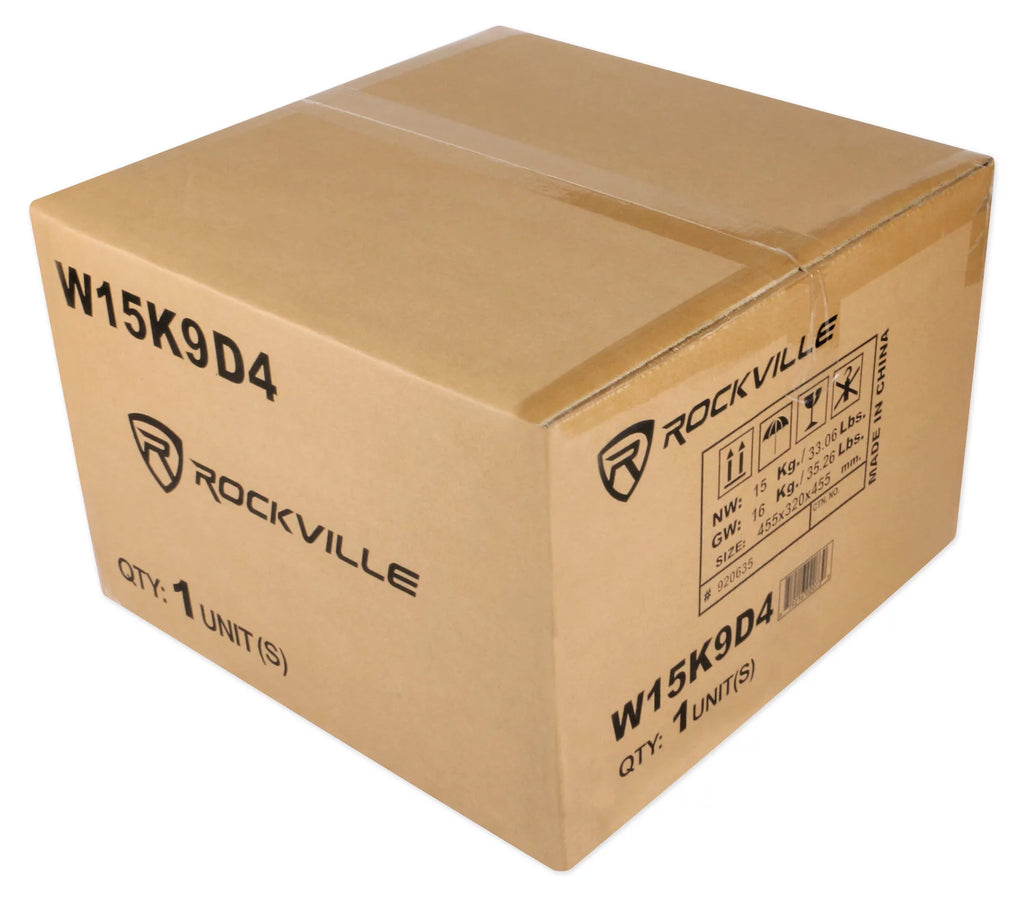 15" 10,000w Car Audio Subwoofers with Sealed Sub Box Enclosure C6660