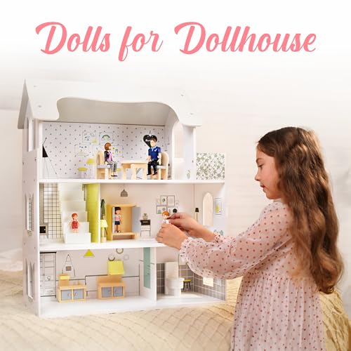 5 Poseable Action Figures for Dollhouse S475318