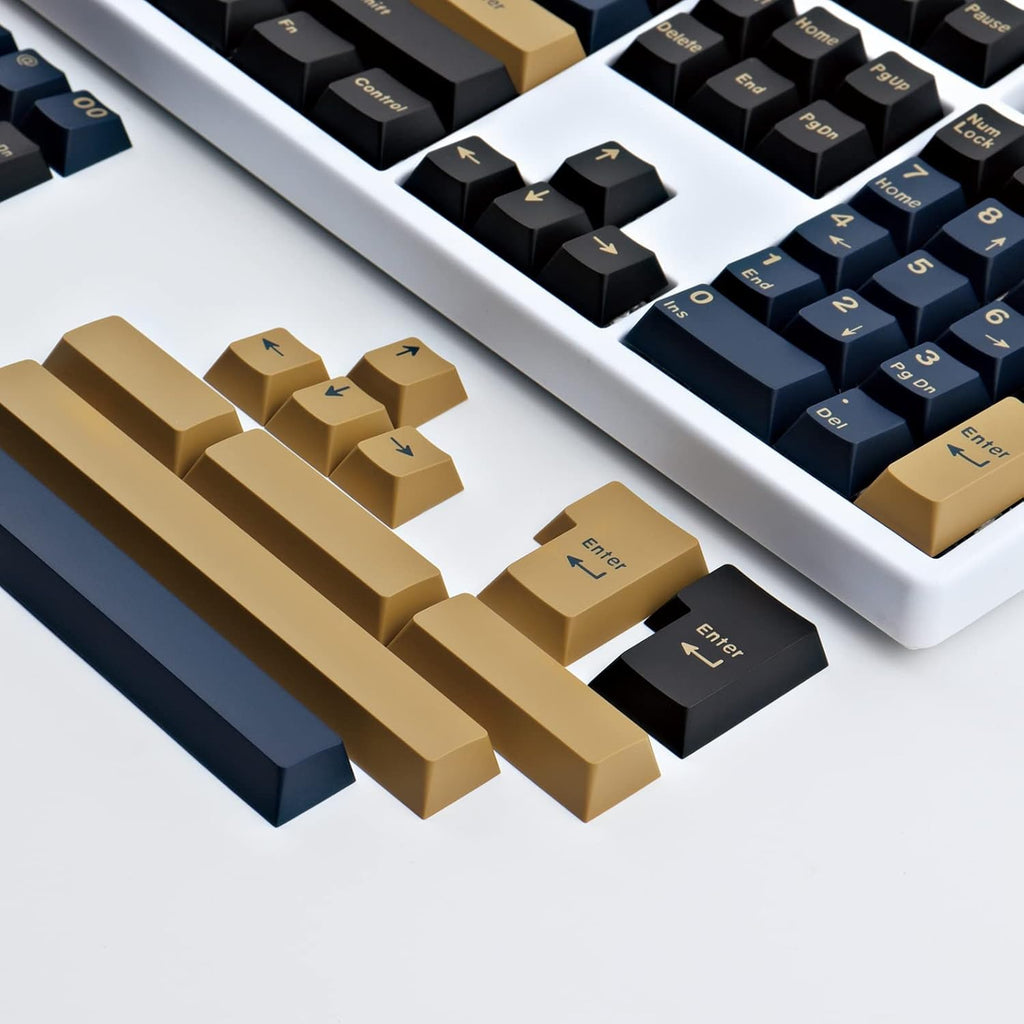 171 Keys Blue Custom Keycaps Doubleshot ABS Keycap Set Cherry Profile O733
