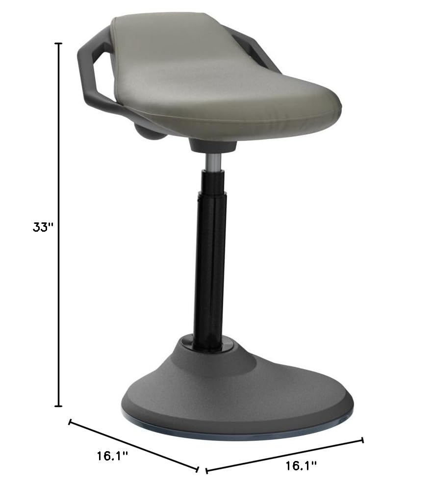Black Ergonomic Standing Desk Chair with Back Support A9900