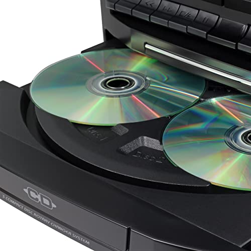 3 Speed Stereo Turntable with Dual Cassette Deck Q433