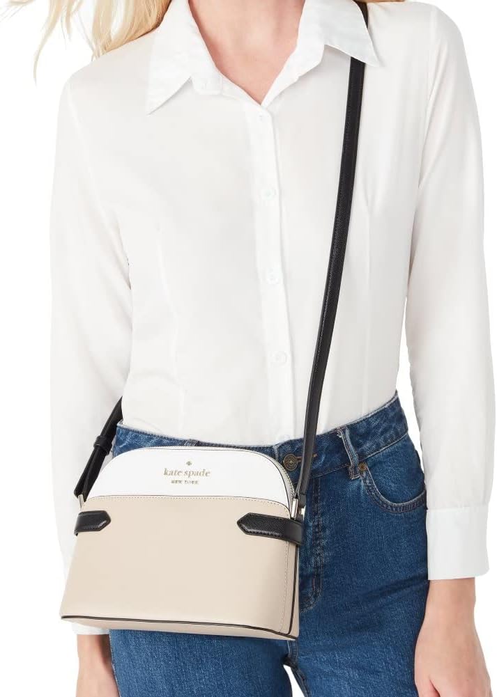 WARM BEIGE MULTI Saffiano Leather Crossbody Bag Q1127