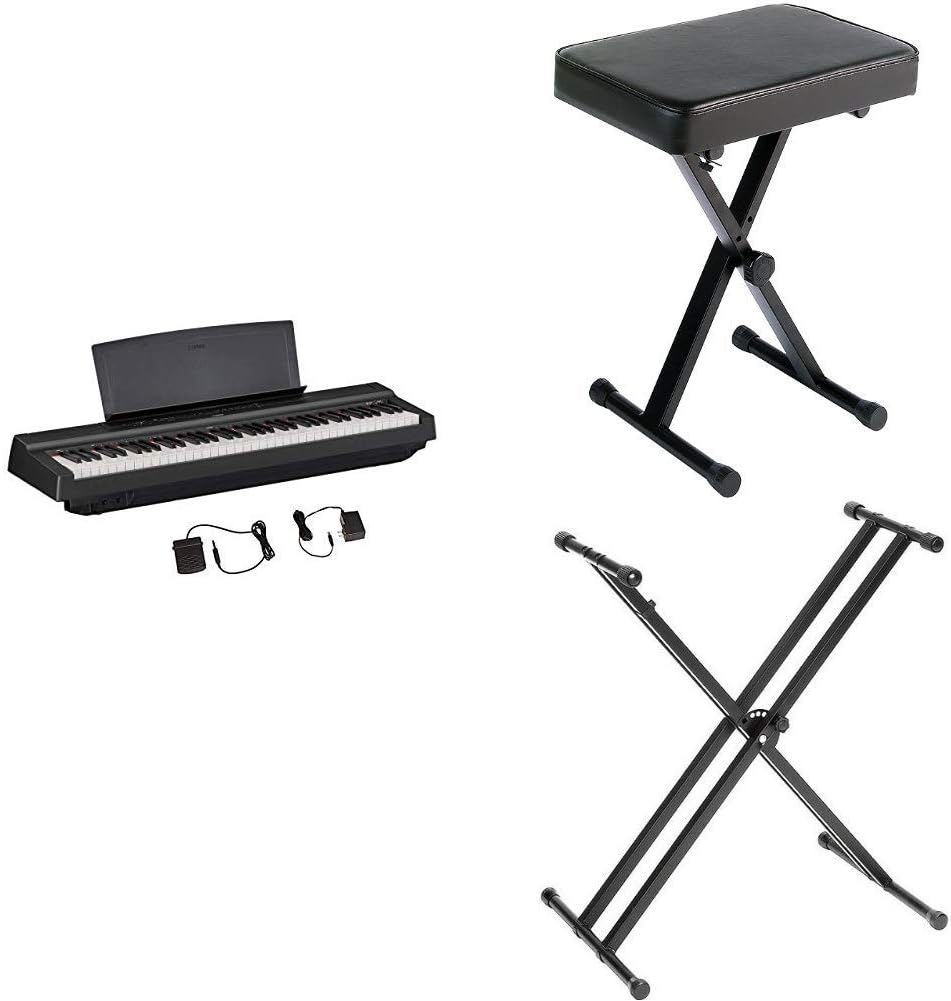 88-Key Weighted Action Digital Piano, Black Q912