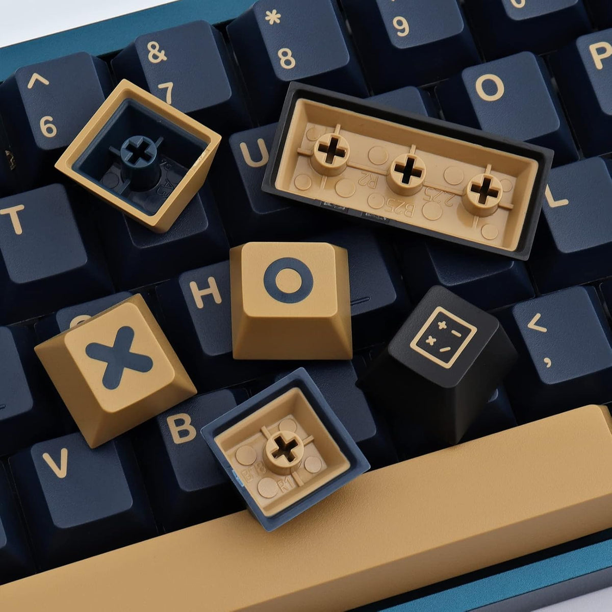 171 Keys Blue Custom Keycaps Doubleshot ABS Keycap Set Cherry Profile O733