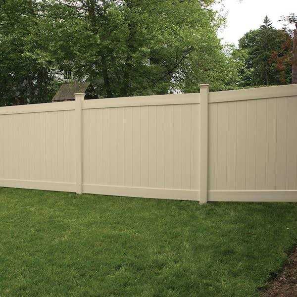 White Vinyl Privacy Fence Panel Kit E8124
