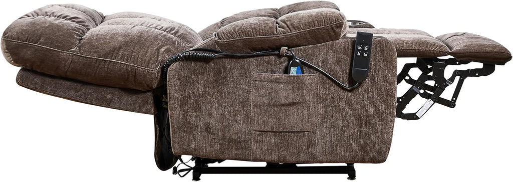 Brown Dual Motor Power Lift Recliner Chair D21861