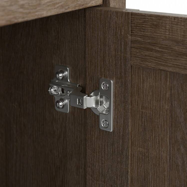 Ash Brown Tall Storage Cabinet with Doors I94137
