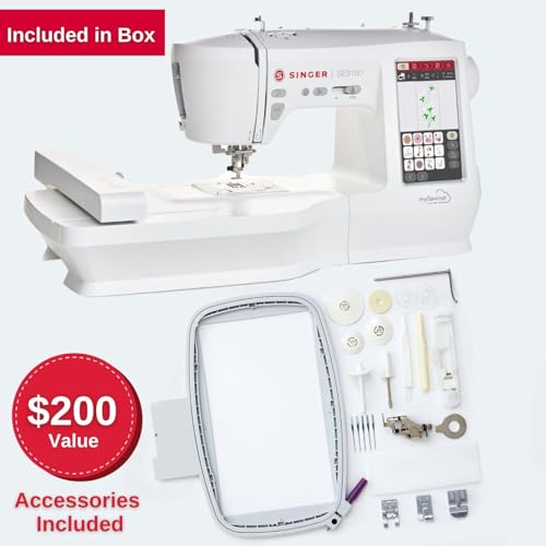 Sewing & Embroidery Machine with 250 Built-in Stitches S801