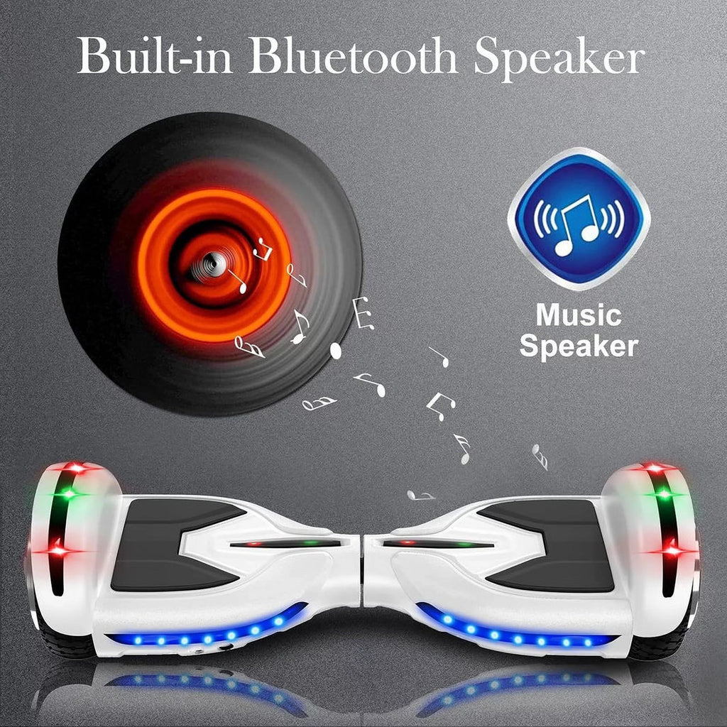 6.5 inch Self Balancing Electric Scooter with Bluetooth Speaker & LED Lights L40352