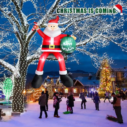 8 FT Blow Up Santa Claus with Gifts Bag Outdoor Decorations G728875