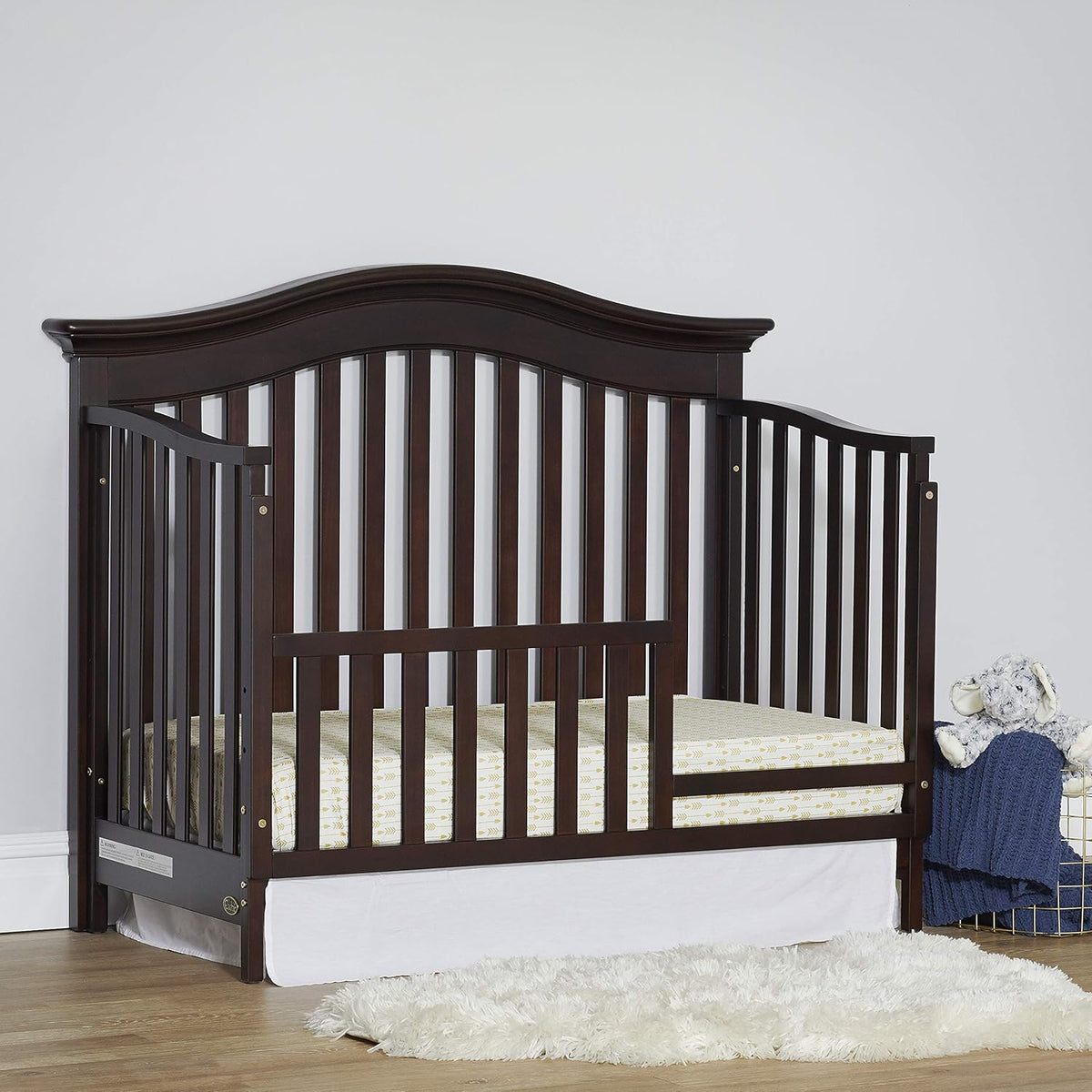 Espresso Toddler Bed Guard Rail N797