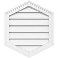 Vertical Peaked Surface Mount PVC Gable Vent L6884