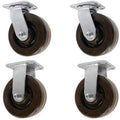 4 X 2 High Temperature Phenolic Wheel, 2 Swivel & 2 Rigid, 2,400 LBS Capacity Per Set of 4 U72904