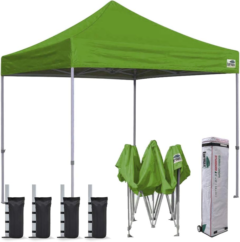 8'x12' Commercial Instant Canopy Tent with Heavy Duty Roller Bag Q702751