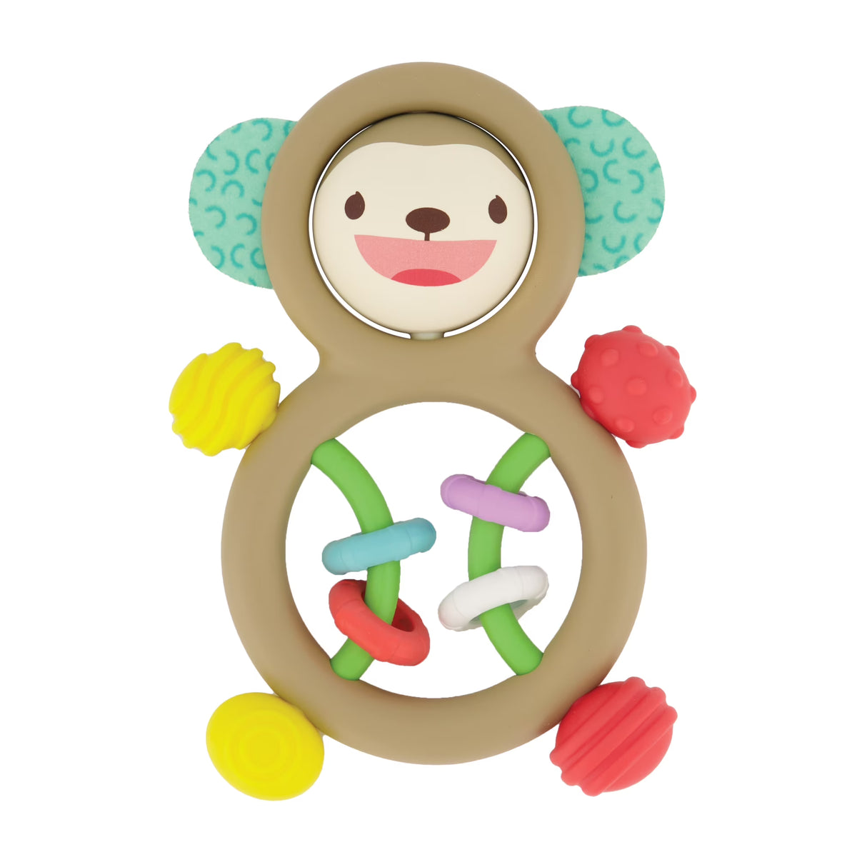 Multicolor Sensory Monkey Rattle F629