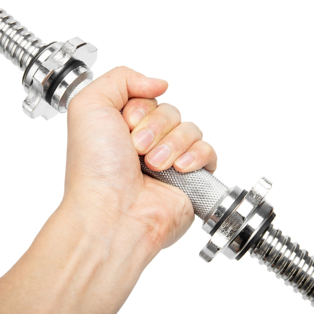 Chrome Dumbbell Bar with Spinlock Collars T8758