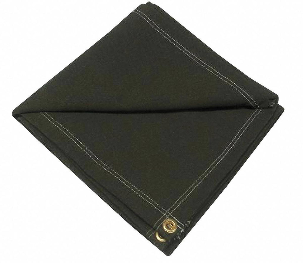 Green Flame Resistant Canvas Tarp 20x20ft L2594