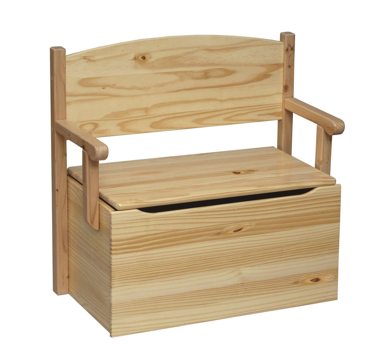 Unfinished Heart Bench Toy Box X1852