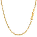 14K Yellow Gold 2.3MM Rolo Link Necklace K30631
