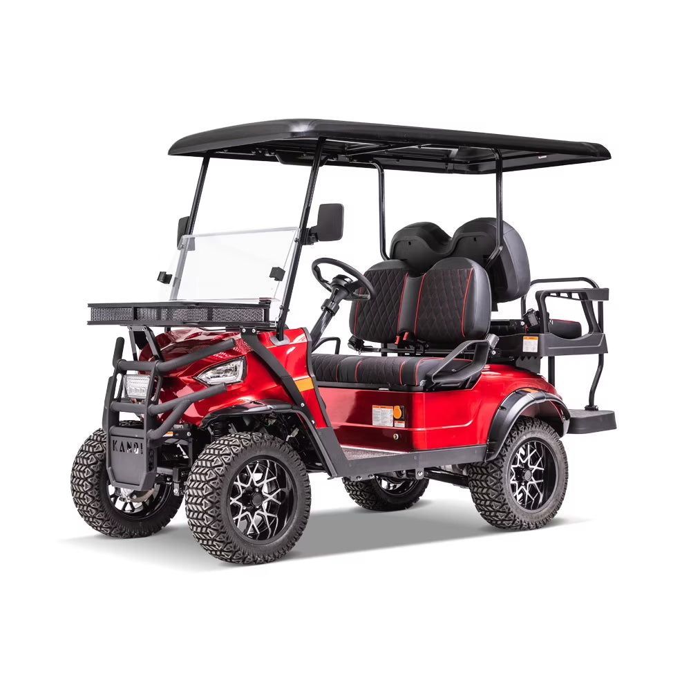 Red Electric Golf Cart T634