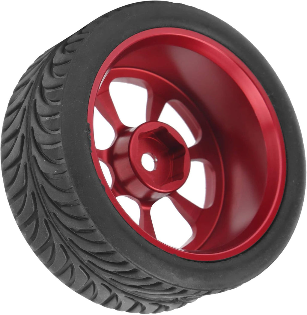 4Pcs Metal Wheel Rims Tires with Adapter for RC Car D242