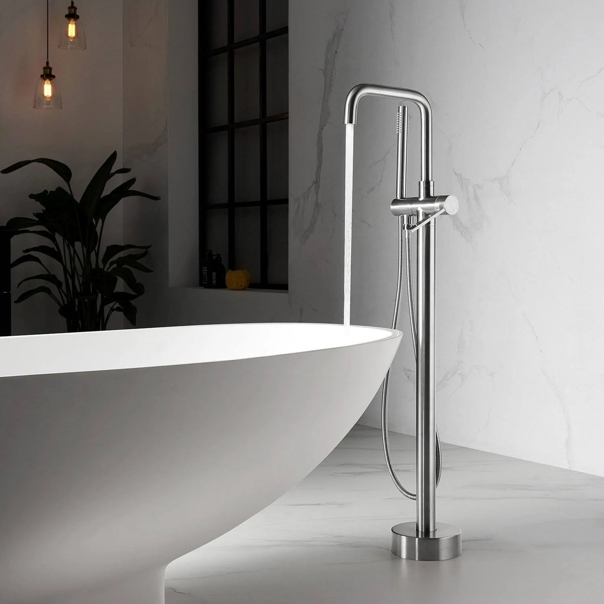 Chrome Tub Faucet with Hand Shower P338620