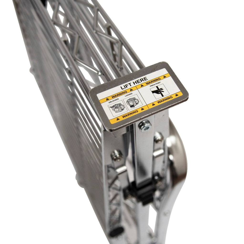 Two Shelf Collapsible Wire Utility Cart Z63058
