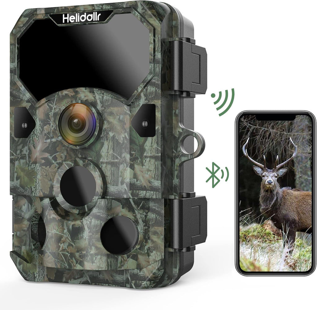 4K 30MP 30FPS Wireless Wi-fi Bluetooth Trail Camera with 120° Angle Night Vision IP66 Waterproof Wildlife Camera A11975
