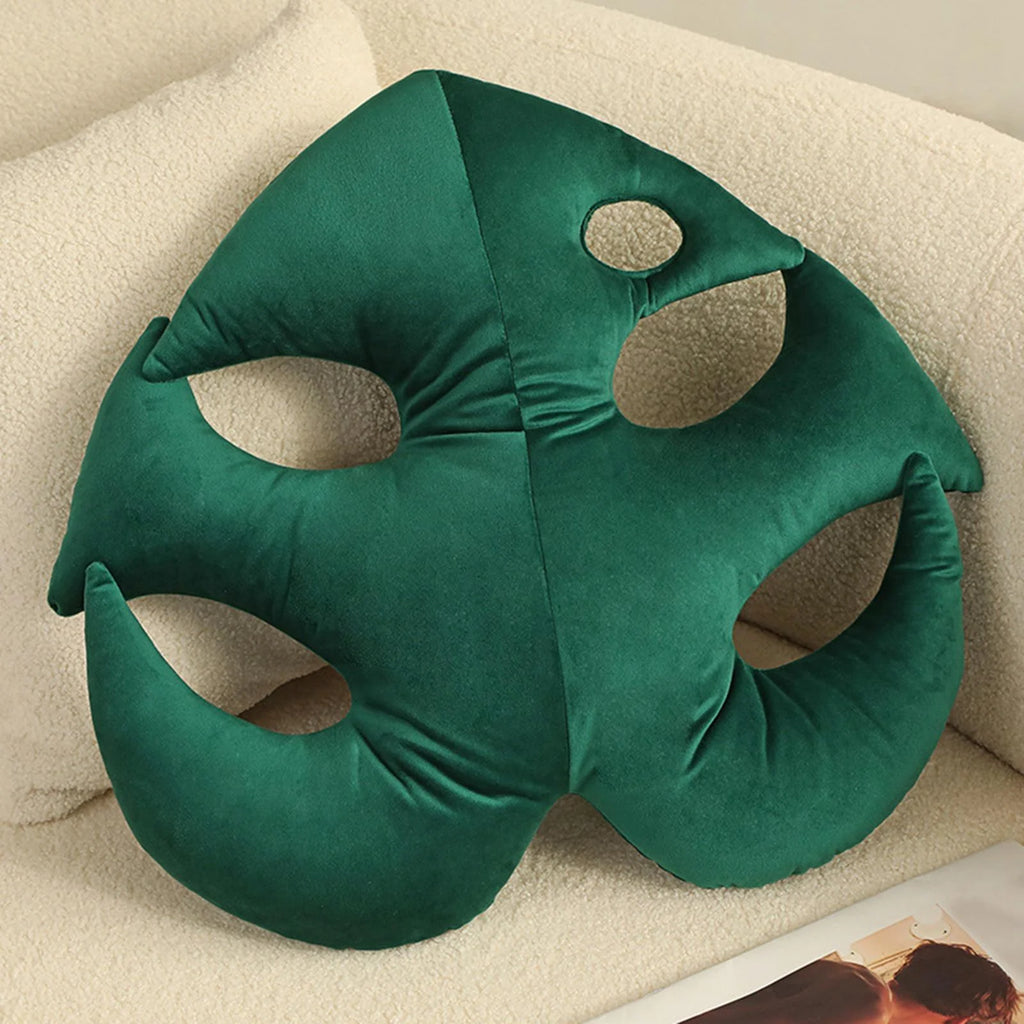 Leaf Shaped Throw Plant Leaves Decorative F9998