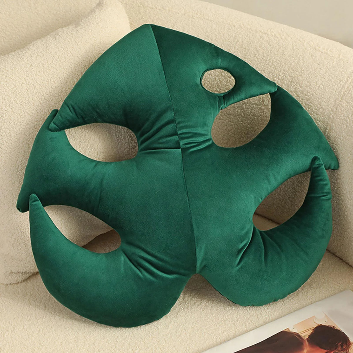 Leaf Shaped Throw Plant Leaves Decorative F9998