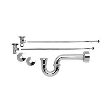 French Gold Lavatory Supply Kit with Brass Oval Handle K9400