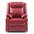 Red Reclining Accent Chair with Pillow Top Arm I8883