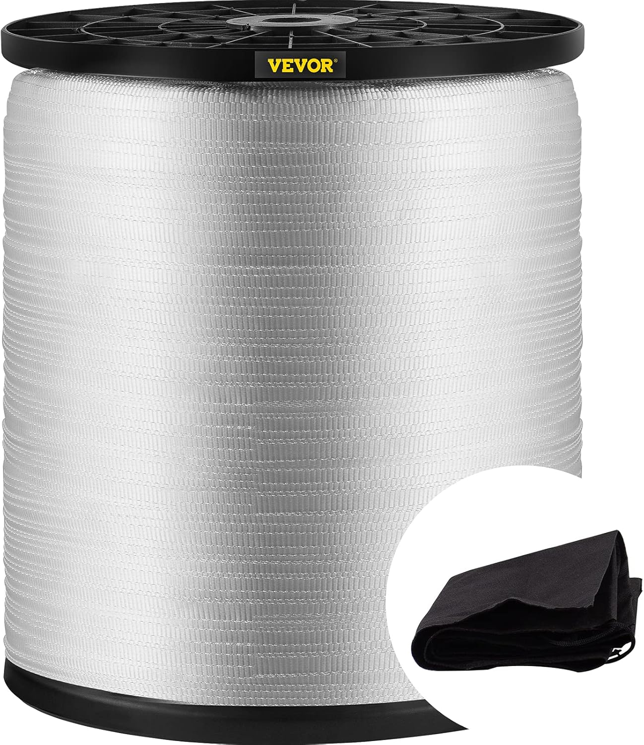 1250Lbs Polyester Pull Tape, 1053' x 1/2" Flat Tape, Pack of 2 N167