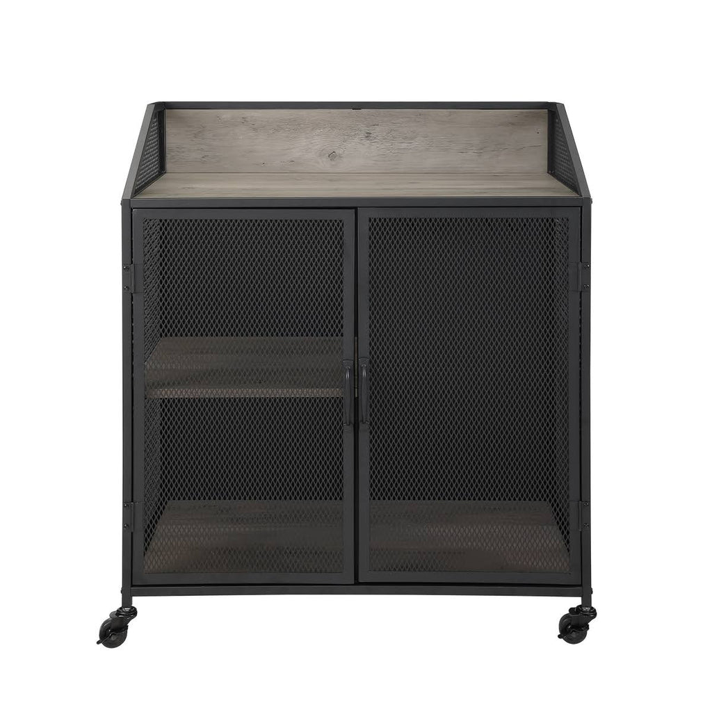 Industrial Bar Cabinet with Mesh D260410