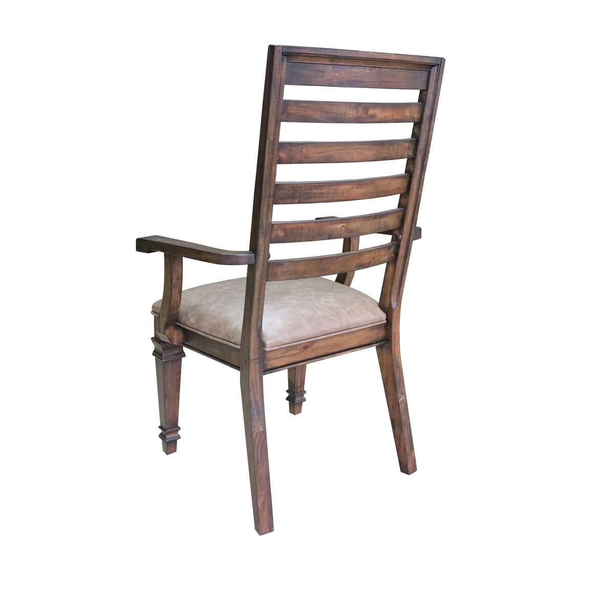 Ladder Back Arm Chairs Brown (Set of 2) J9074