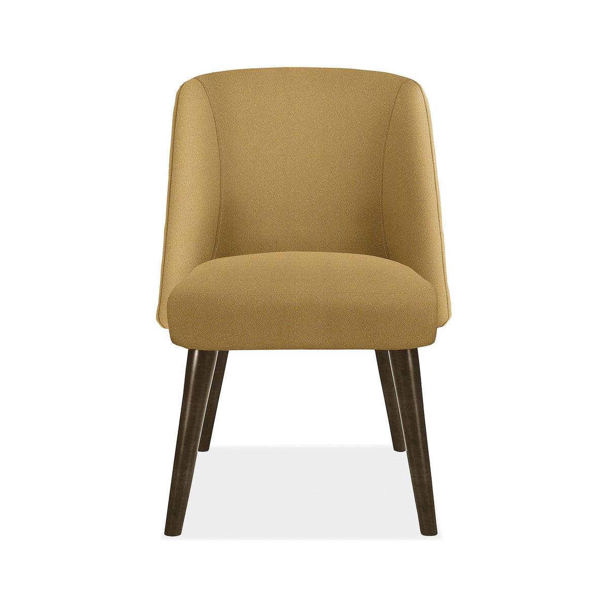 Modern Cora Side Chair in Declan Olive with Charcoal Legs Green Performance Fabric T523