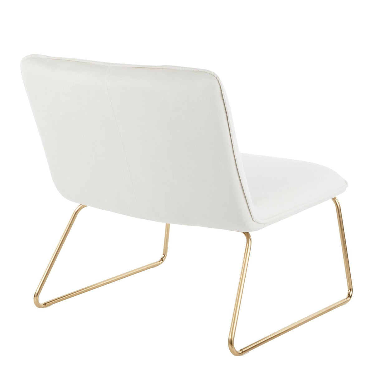 Cream Velvet Accent Chair M4903