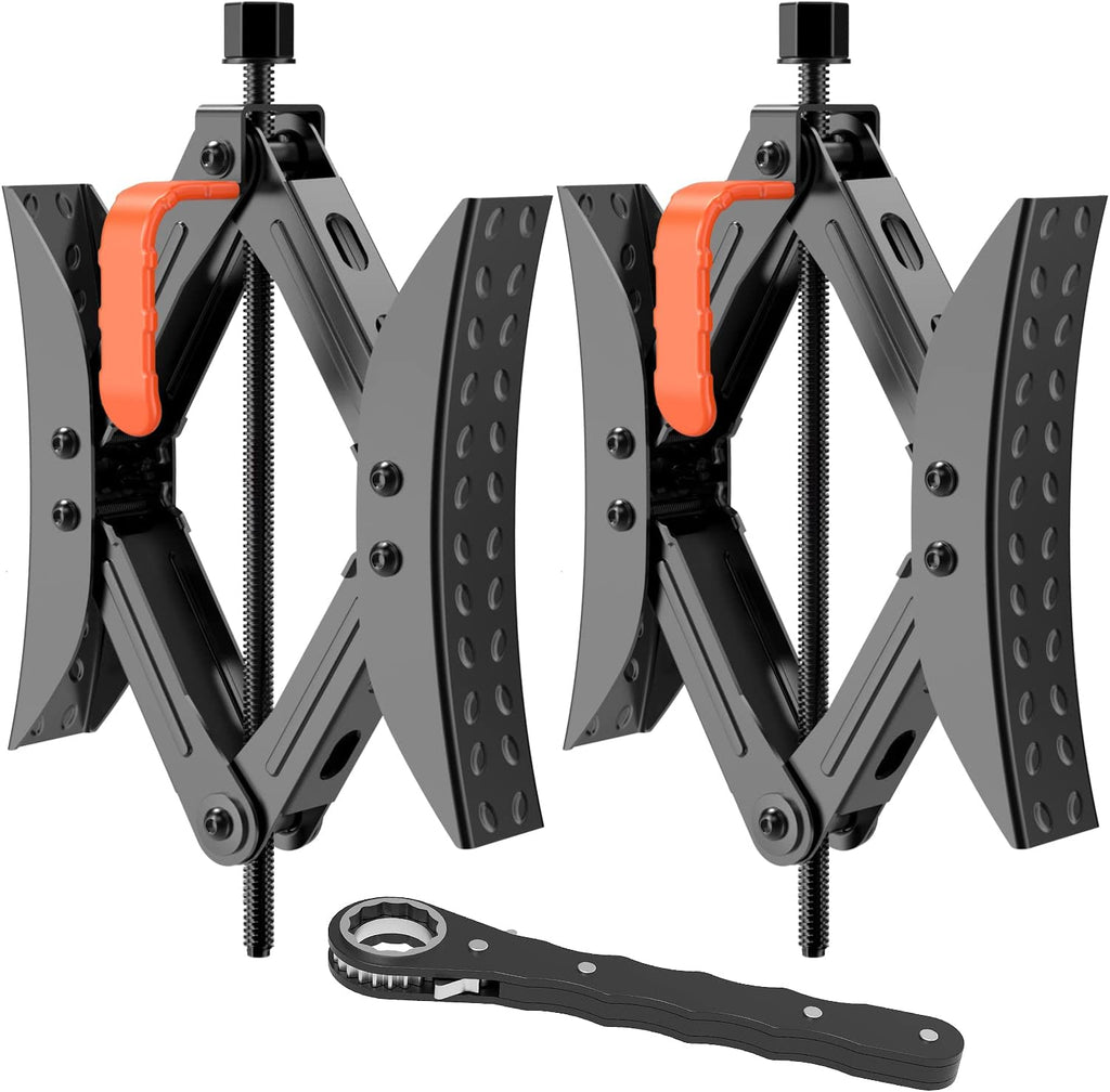 Camper Wheel Stabilizer X Shaped Chocks, Anti-Move Tire Chock Stabilizers Scissor 2 Sets with Accessories Pack of 2 Q826