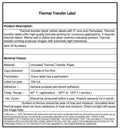 Thermal Transfer Labels 3x22 Roll Perforated 4 Rolls/Case D1370