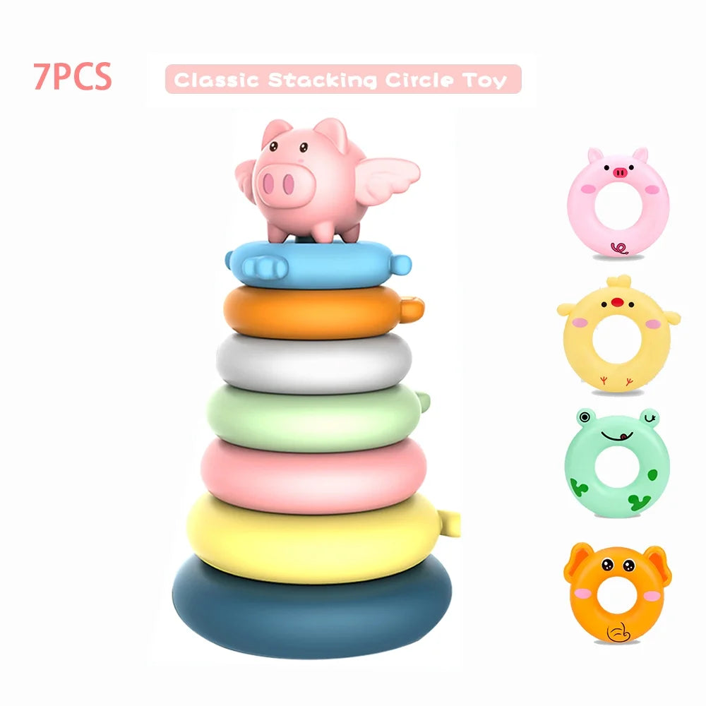 7 Pcs Soft Stacking Rings Toy A902725