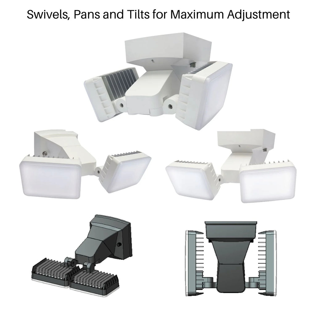 Dusk-to-Dawn Security Flood Light with Timer, 2100 Lumen LED, Wall Mount Q6937