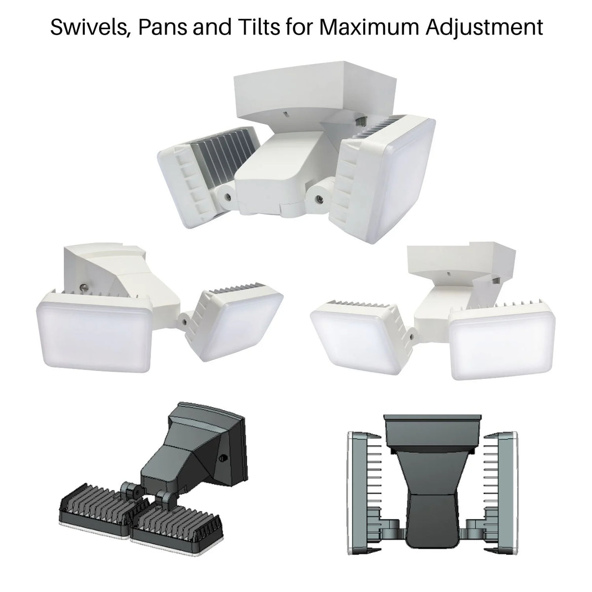 Dusk-to-Dawn Security Flood Light with Timer, 2100 Lumen LED, Wall Mount Q6937