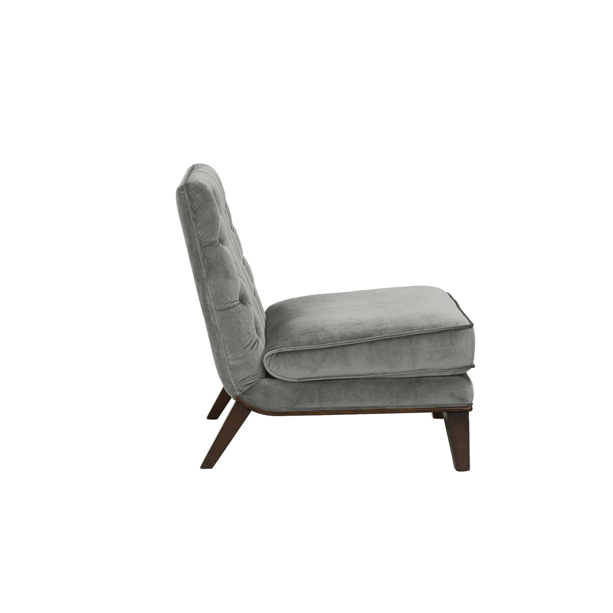 Tufted Velvet Slipper Accent Chair P90956